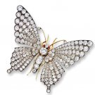 Inspired Moissanite 925 Silver Ruby Butterfly Brooch Love Gift For her Birthday Inspired Moissanite 925 Silver Ruby Butterfly Brooch Love Gift For her Birthday