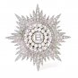 Cubic Zircon 925 Sterling Silver Pearl Brooch For Woman  Birthday Gift For Her