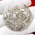 2.32Ct Natural Diamond 925 Sterling Silver Handmade Brooch Wedding Gift 2.32Ct Natural Diamond 925 Sterling Silver Handmade Brooch Wedding Gift