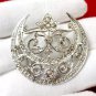 2.32Ct Natural Diamond 925 Sterling Silver Handmade Brooch Wedding Gift