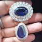 Reproduction Cubic Zircon 925 Silver Sapphire Silver Brooch Gift For Love Brooch