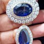 Reproduction Cubic Zircon 925 Silver Sapphire Silver Brooch Gift For Love Brooch