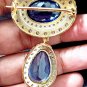 Reproduction Cubic Zircon 925 Silver Sapphire Silver Brooch Gift For Love Brooch