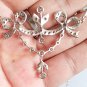 2.45ct Rosecut Diamond 925 Silver Pendant with chain Handmade Diamond Pendant