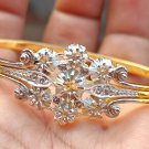 0.80ct Rose Cut Diamond 925 Silver Bracelet Rosecut Diamond Gold Plated Bracelet 0.80ct Rose Cut Diamond 925 Silver Bracelet Rosecut Diamond Gold Plated Bracelet