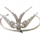 Handmade Cubic Zircon 925 Silver Tiara Bird Style Wedding Anniversary Gift Crown Handmade Cubic Zircon 925 Silver Tiara Bird Style Wedding Anniversary Gift Crown