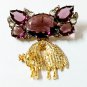 Vintage Cubic Zircon Topaz 925 Silver Brooch Replica Brooch Wedding Love Gift