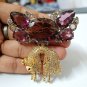 Vintage Cubic Zircon Topaz 925 Silver Brooch Replica Brooch Wedding Love Gift