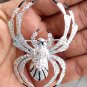 Rose Cut Diamond 925 Silver Brooch Handmade 2.68ct Diamond Brooch Pendant