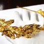 925 Sterling Silver Leaves tiara Silver Crown Bridal Hair Jewelry Gold Plated