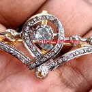 1.29ct Rose Cut & Polki Diamond 925 Silver Brooch Rosecut Diamond Broach/Pendant 1.29ct Rose Cut & Polki Diamond 925 Silver Brooch Rosecut Diamond Broach/Pendant