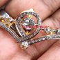 1.29ct Rose Cut & Polki Diamond 925 Silver Brooch Rosecut Diamond Broach/Pendant
