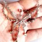 Rose Cut Polki Diamond 925 Silver Necklace With Chain Silver Necklace Gift