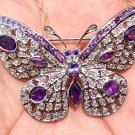 Rose Cut 3.08ct Diamond 925 Silver Amethyst Brooch Diamond Broach Rose Cut 3.08ct Diamond 925 Silver Amethyst Brooch Diamond Broach
