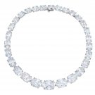 Cubic Zircon 925 Silver Necklace String Anniversary Gift For Her