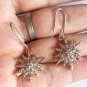 2.55ct Rosecut Diamond 925 Silver Dangle Earrings Anniversary Gift Earrings