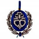 Vintage Style Cubic Zircon 925 Sterling Silver Enamel Pendant Woman's Pendant Vintage Style Cubic Zircon 925 Sterling Silver Enamel Pendant Woman's Pendant