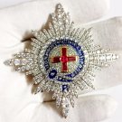 Cubic Zircon 925 Silver Ruby Brooch Birthday Gift for Her Silver Jewelry