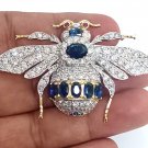 Cubic Zircon Sapphire Ruby 925 Silver Bee Brooch Replica Silver Zircon Brooch Cubic Zircon Sapphire Ruby 925 Silver Bee Brooch Replica Silver Zircon Brooch
