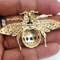 Cubic Zircon Sapphire Ruby 925 Silver Bee Brooch Replica Silver Zircon Brooch