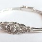 Cubic Zircon 925 Silver Bracelet Gift For Woman Party Wear