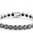 Inspired Black Moissanite 925 Silver Bracelet Gift for Her Everyday Bracelet Inspired Black Moissanite 925 Silver Bracelet Gift for Her Everyday Bracelet