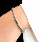 Inspired Black Moissanite 925 Silver Bracelet Gift for Her Everyday Bracelet