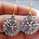 1.02ct Rose cut Diamond 925 Silver Stud Diamond Jewelry Gift Earrings 1.02ct Rose cut Diamond 925 Silver Stud Diamond Jewelry Gift Earrings