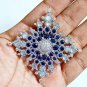 Reproduction Cubic Zircon 925 Silver Opal Sapphire Silver Brooch Woman Pendant