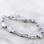 Cubic Zircon 925 Silver Bracelet Gift For Woman Silver Daily Wear Bracelet