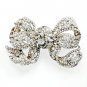 Victorian Inspired Sterling Silver Cubic Zircon Brooch For Woman Wedding Gift