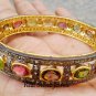 Rosecut Diamond Gemstones 925 Silver Bracelet Diamond Woman's Stone Bracelet