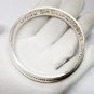 Silver Men's Bangle Jewelry Engraved with BLESSED IS THE ONE WHO TRUST 2.2"