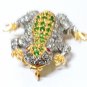 Sterling Silver Cubic Zircon Emerald Brooch Unisex Brooch Pin