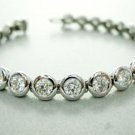 Cubic Zircon 925 Silver Bracelet Anniversary Gift For Woman Silver Bracelet