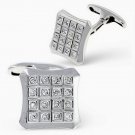 Cubic Zircon 925 Silver Cufflinks Men's Silver Cufflinks Gift for Your Love