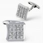 Cubic Zircon 925 Silver Cufflinks Men's Silver Cufflinks Gift for Your Love
