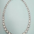 Cubic Zircon 925 Silver Necklace String Anniversary Zircon String Gift for Her