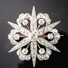 Cubic Zircon 925 Sterling Silver Fabulous Star Woman's Brooch Pin Gift For Her Cubic Zircon 925 Sterling Silver Fabulous Star Woman's Brooch Pin Gift For Her