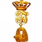 Replica Sterling Silver Brooch Antique Style Gold Plated Silver Brooch/Pendant