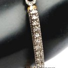 Pave Diamond Sterling Silver Ruby Emerald Bracelet, Diamond Woman's Bangle
