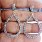 1.55ct Rosecut Diamond 925 Silver  Dangle wedding Anniversary Gift Earrings