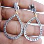 1.55ct Rosecut Diamond 925 Silver  Dangle wedding Anniversary Gift Earrings