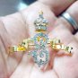 Replica Cubic Zircon 925 Sterling Silver Crown Brooch Everyday Brooch For Her