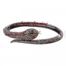 Pave Diamond 92.5 Silver Ruby Snake Bracelet Diamond Cuff Bracelet Diamond Silve Pave Diamond 92.5 Silver Ruby Snake Bracelet Diamond Cuff Bracelet Diamond Silve