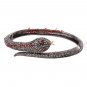 Pave Diamond 92.5 Silver Ruby Snake Bracelet Diamond Cuff Bracelet Diamond Silve