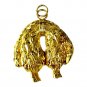 925 Sterling Silver Gold Plated Handmade Fleece pendant