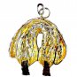925 Sterling Silver Gold Plated Handmade Fleece pendant