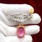 Cubic Zircon 925 Sterling silver Ruby Bird Brooch Beautiful Pin For Her