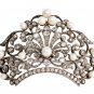 Cubic Zircon Pearl 925 Sterling silver Brooch Ornamental pin For Her
